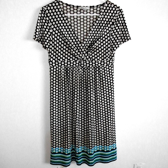 G.H. Bass & Co Black White Polka Dot Dress - Picture 1 of 3